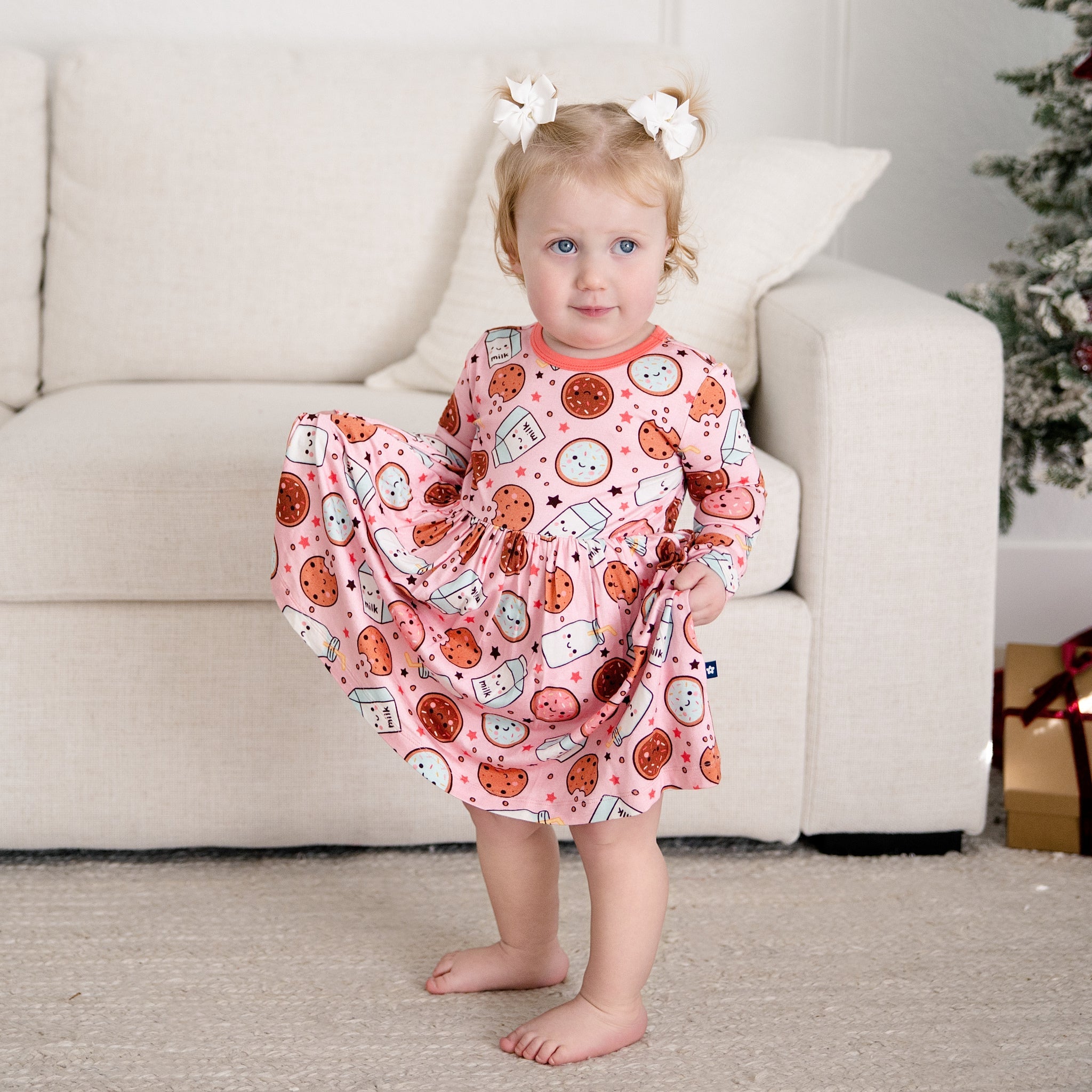 infant long sleeve dress Bamboo Twirl Bodysuit in Cardinal Red by Kyte Baby toxic and ethically produced. Gubotare Dresses for Infant Girls