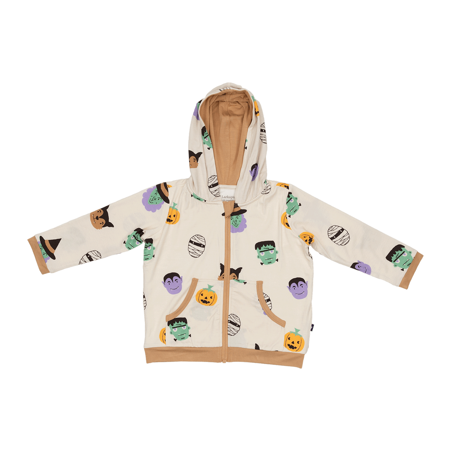 Zip Hoodie in Boo Crew