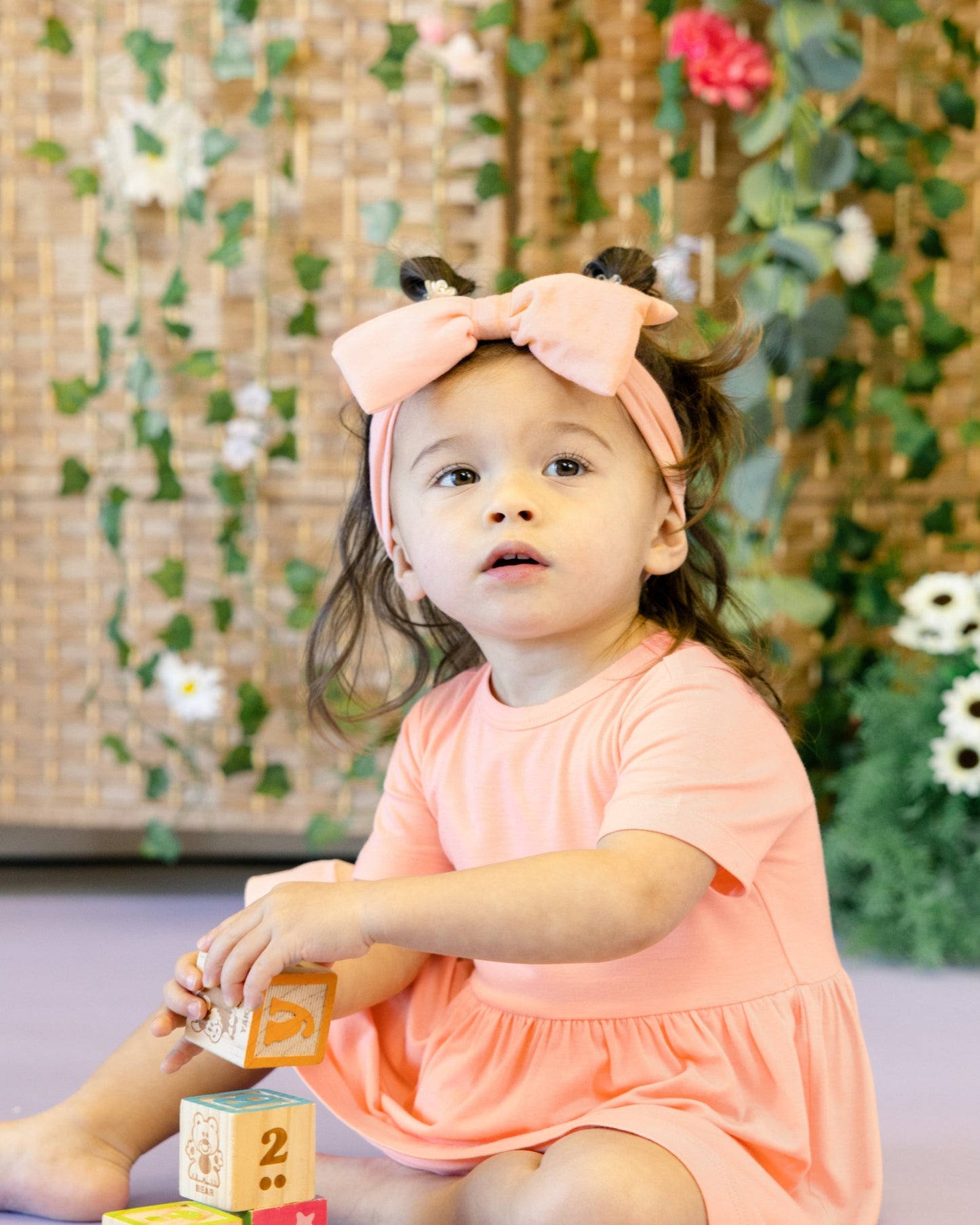 Headband in Peach
