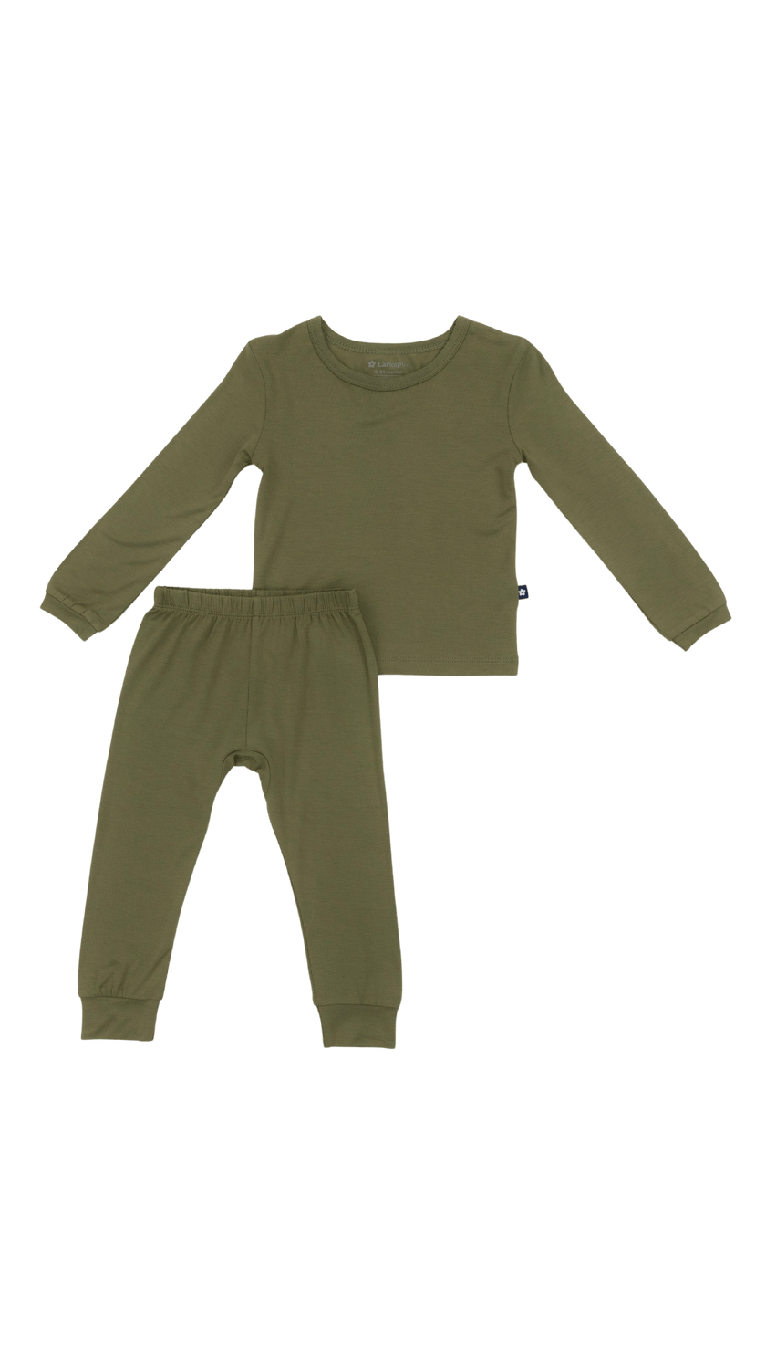 Long PJ Set in Olive
