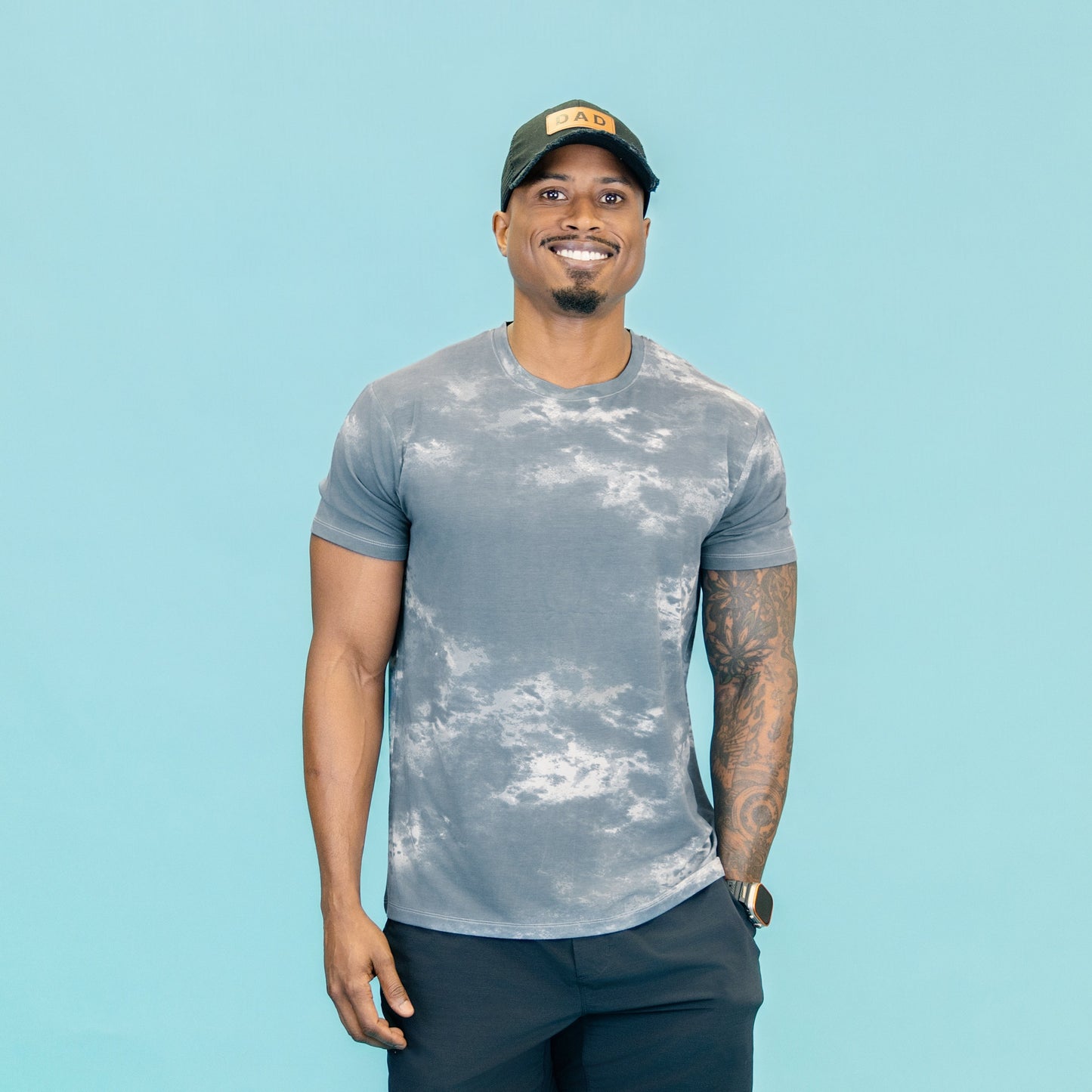 Men's Crew Neck Tee in Dark Slate