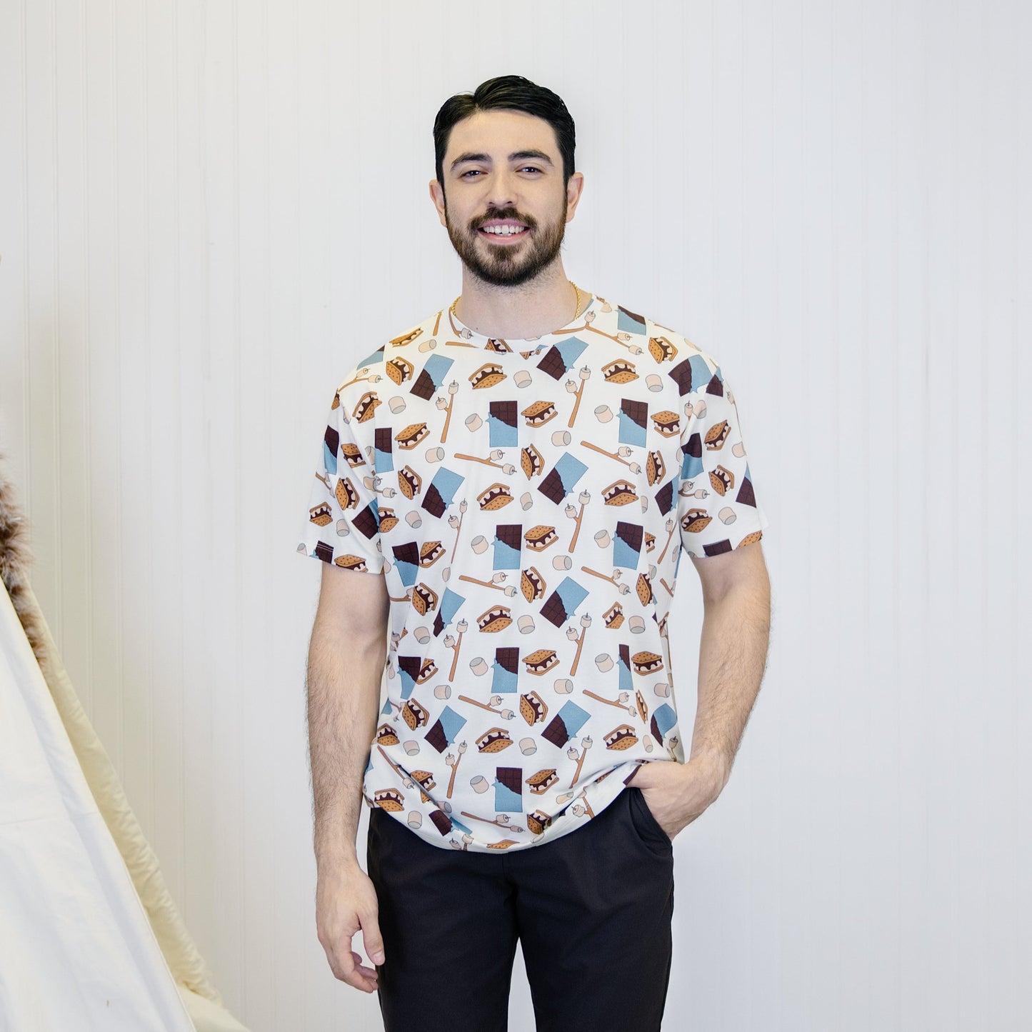 Men's Crew Neck Tee in S'mores