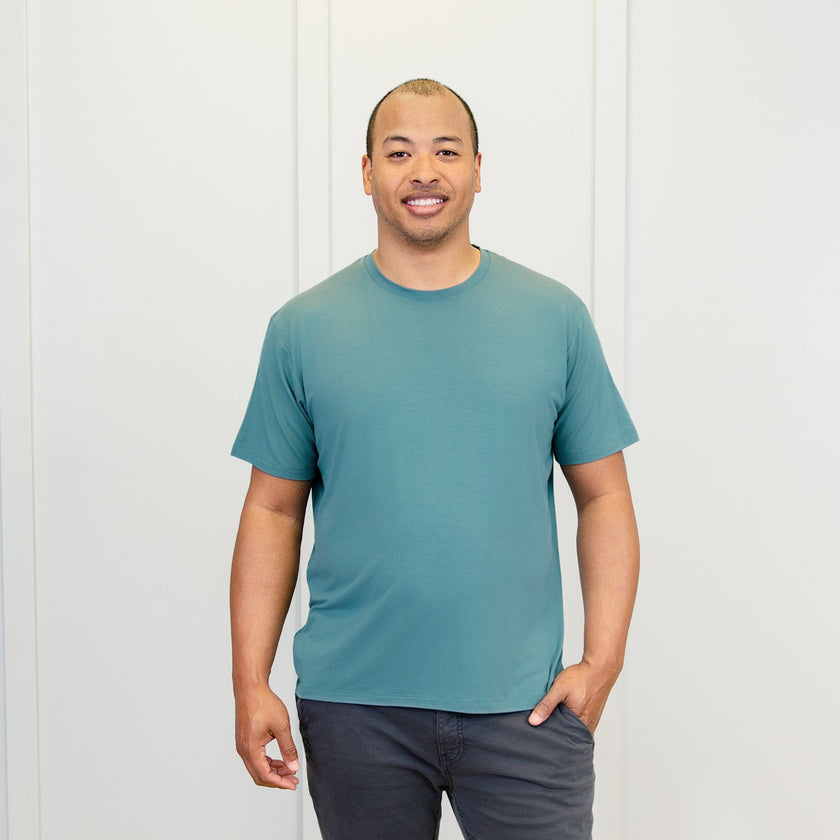 Men's Crew Neck Tee in Pine