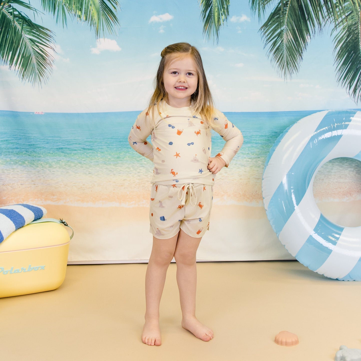 Rashguard Swim Set in Beach Day