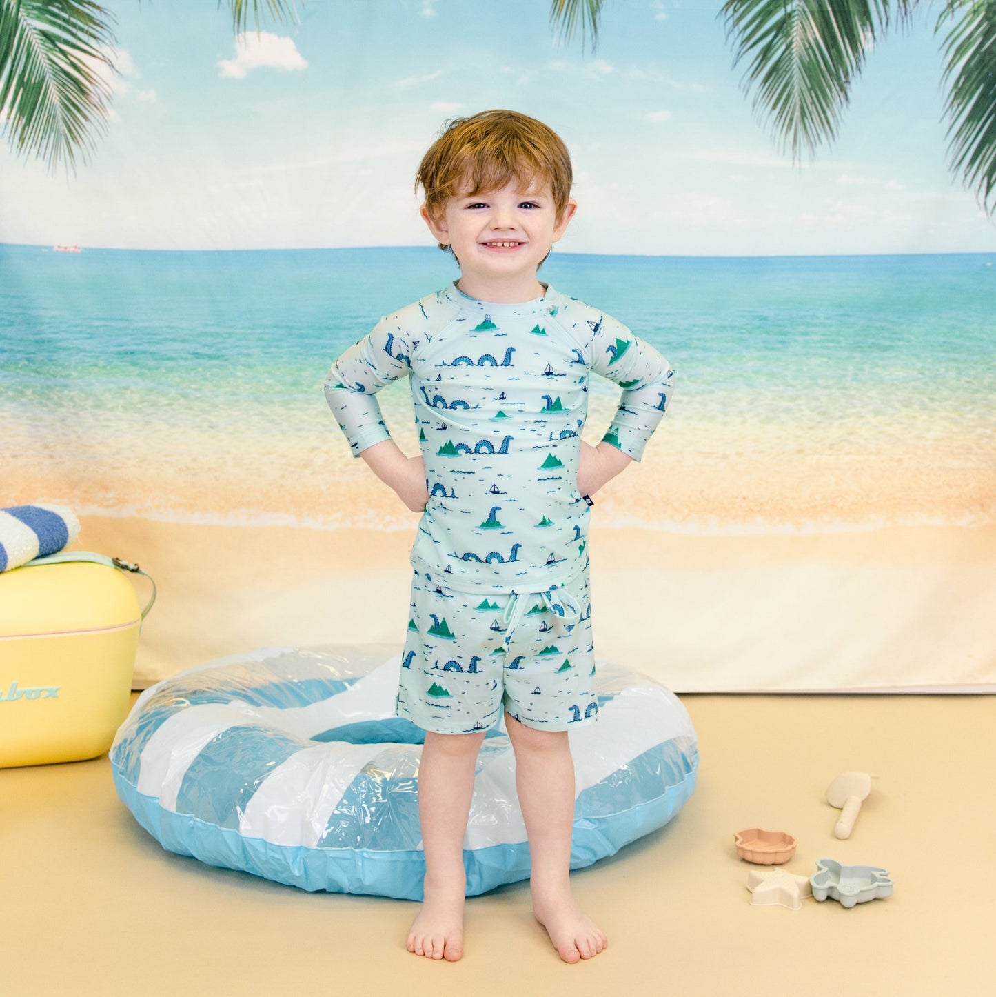 Rashguard Swim Set in Sea Monster!