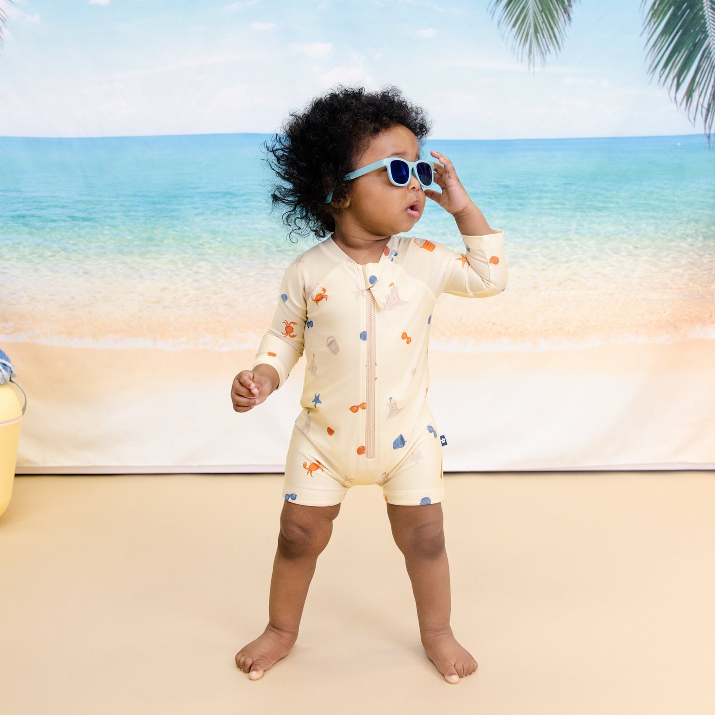 Rashguard Swimsuit in Beach Day