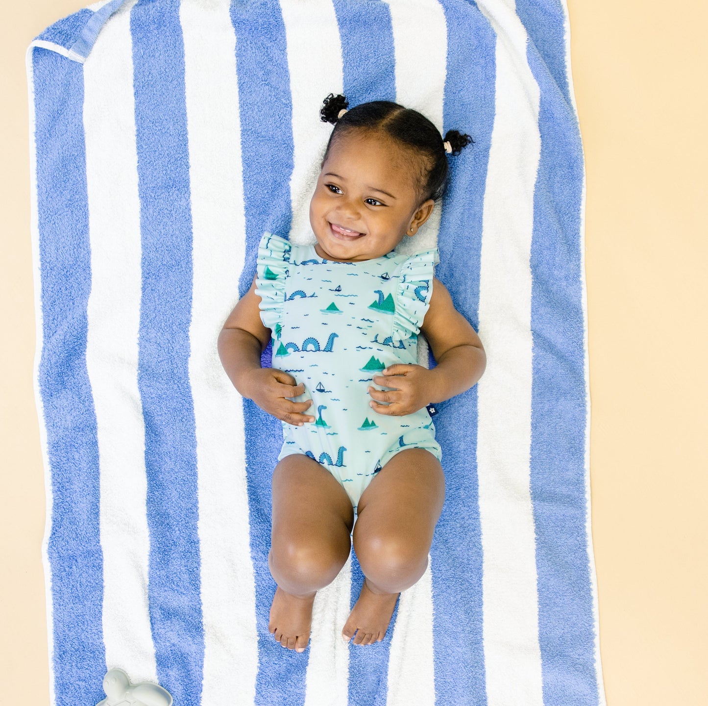 Ruffle Swimsuit in Sea Monster