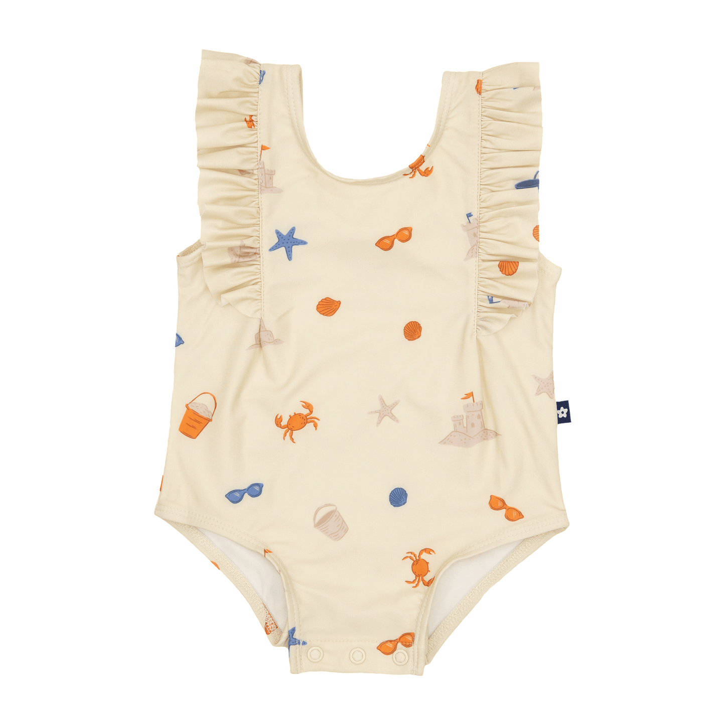 Ruffle Swimsuit in Beach Day