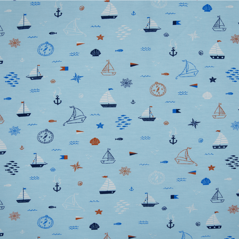 Short PJ Set in Ship Shape