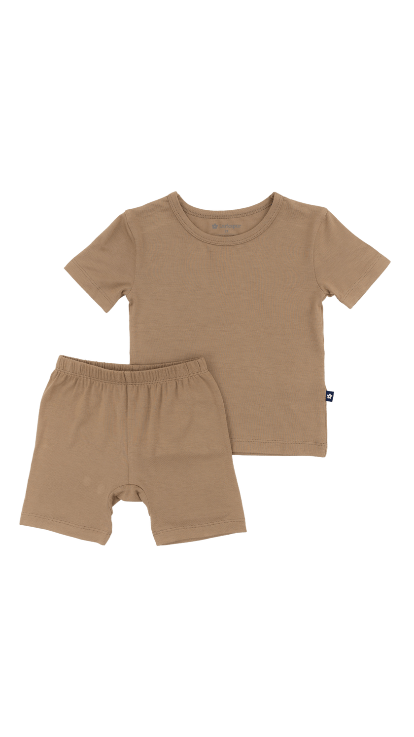 Short PJ Set in Mocha