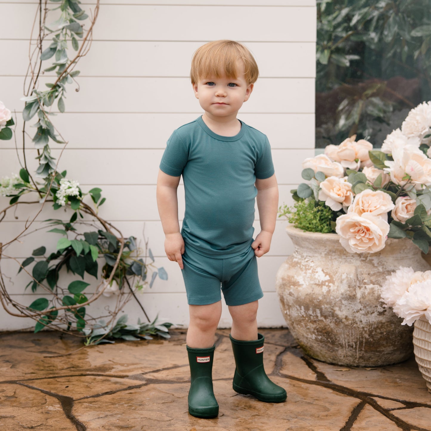 Short PJ Set in Pine