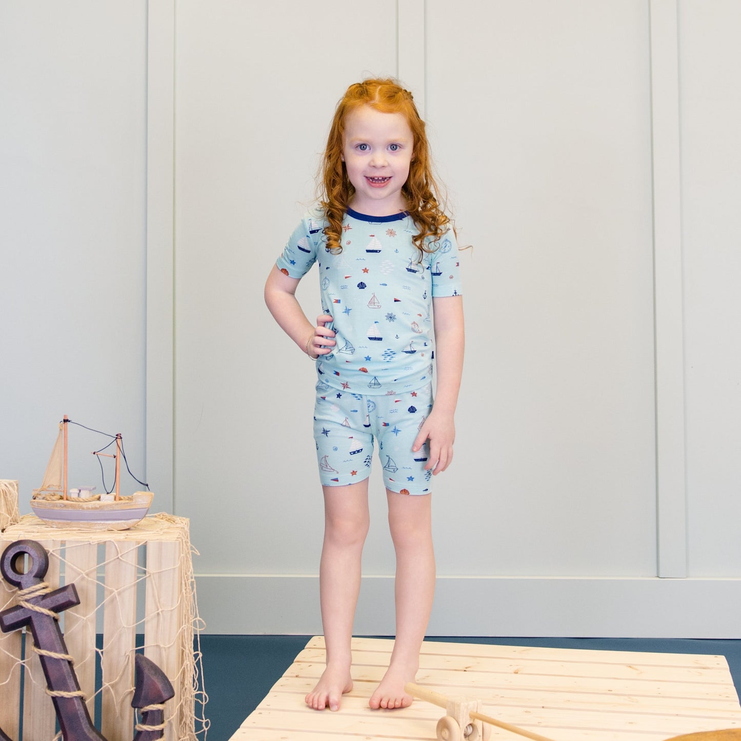 Short PJ Set in Ship Shape