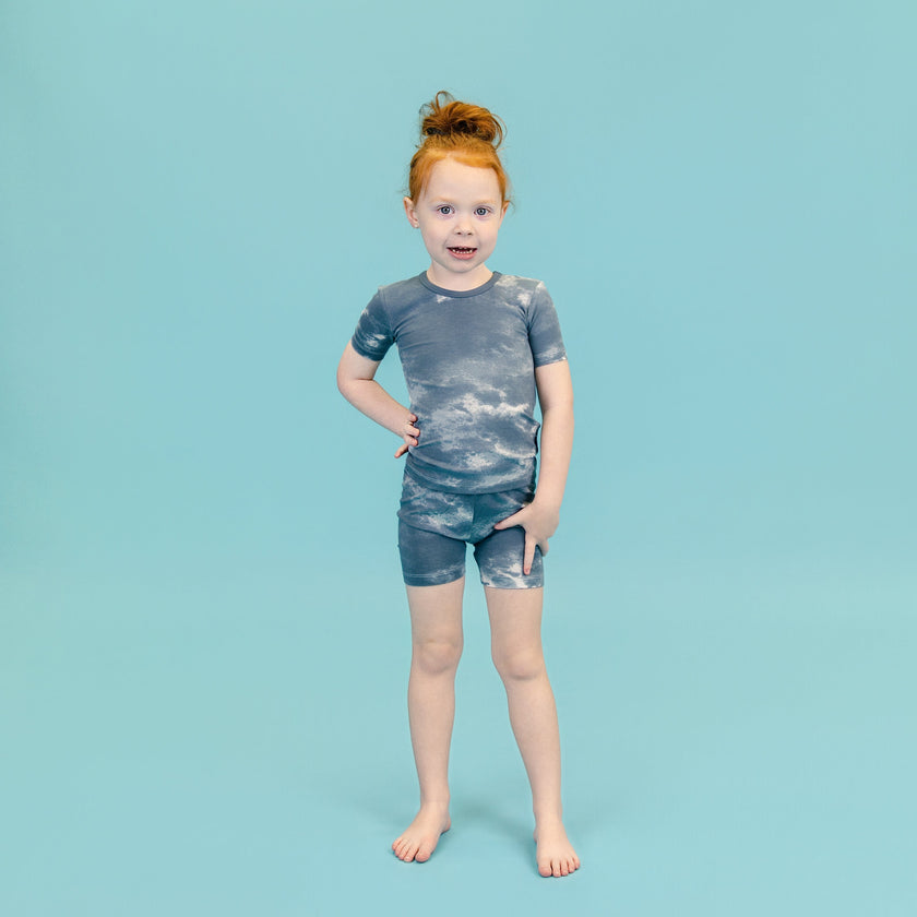 Short PJ Set in Dark Slate
