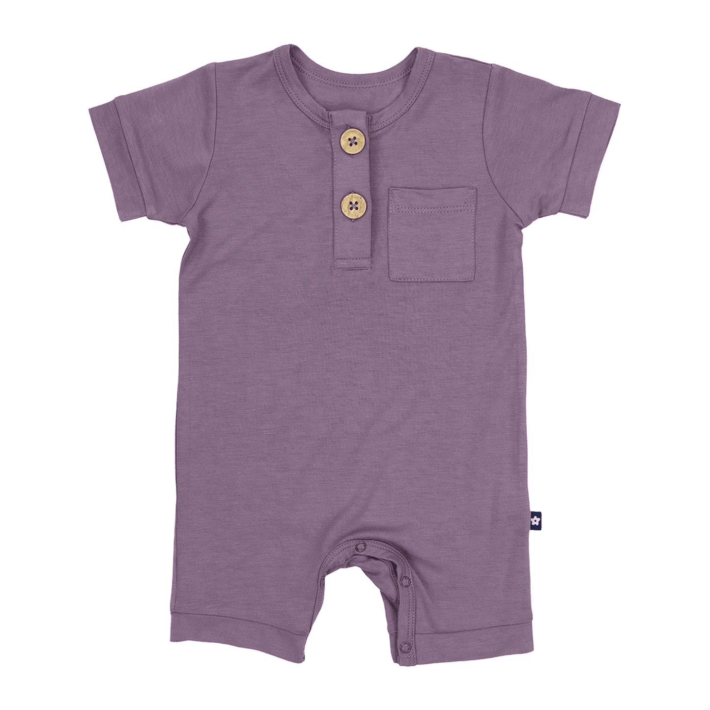 Short Romper in Plum