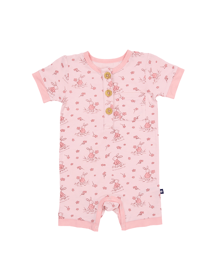 Short Romper in Bunny Blossoms