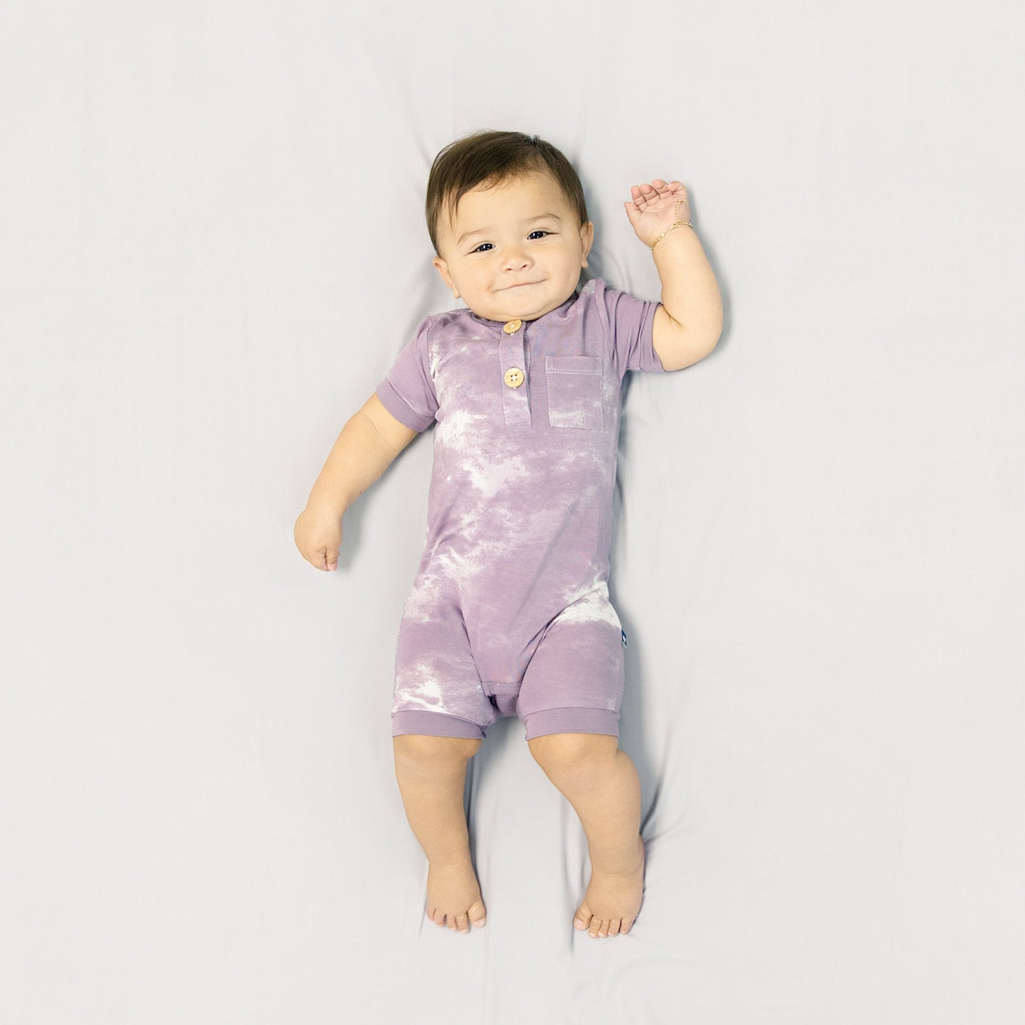 Short Romper in Quick Silver