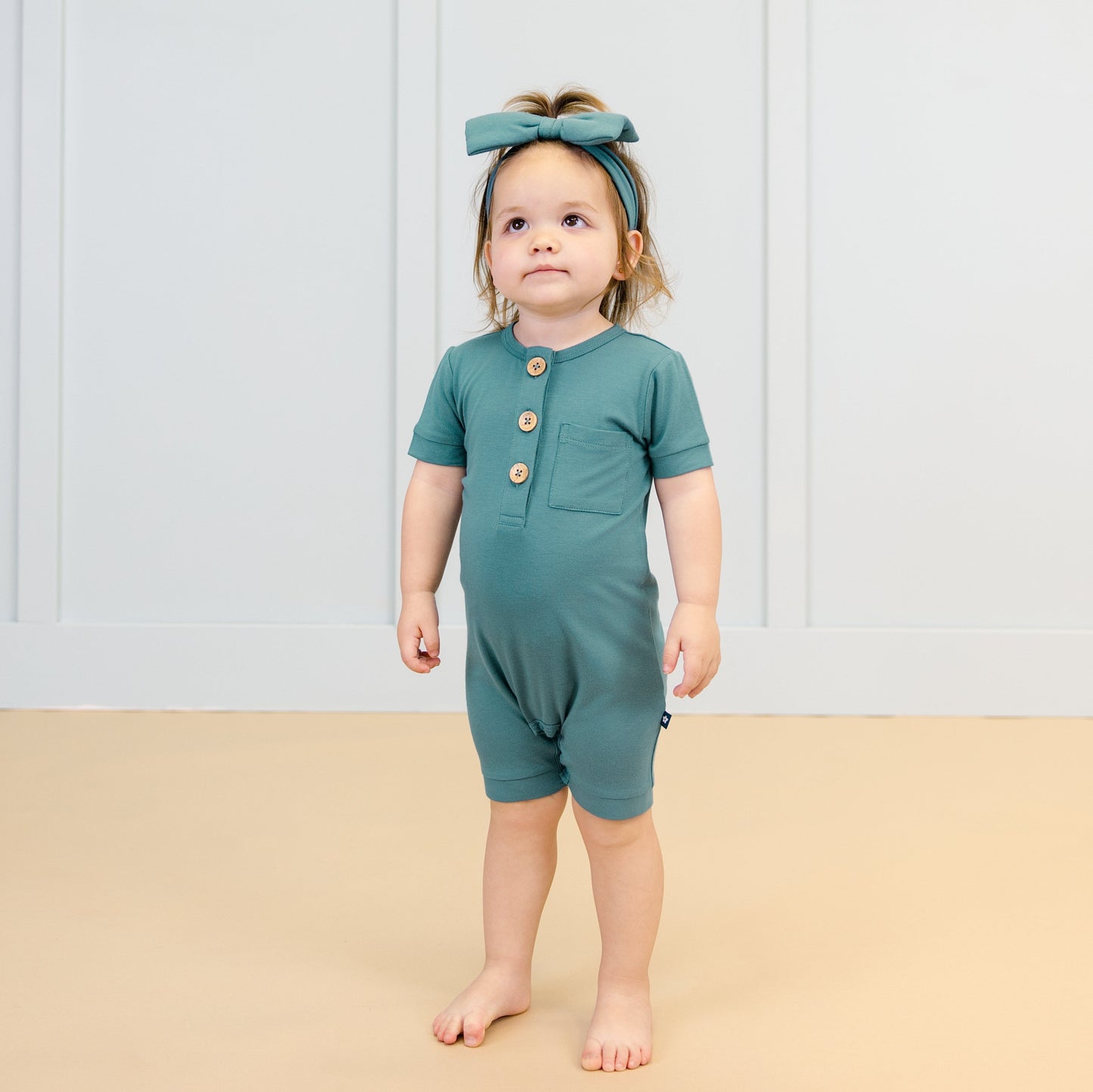 Short Romper in Pine