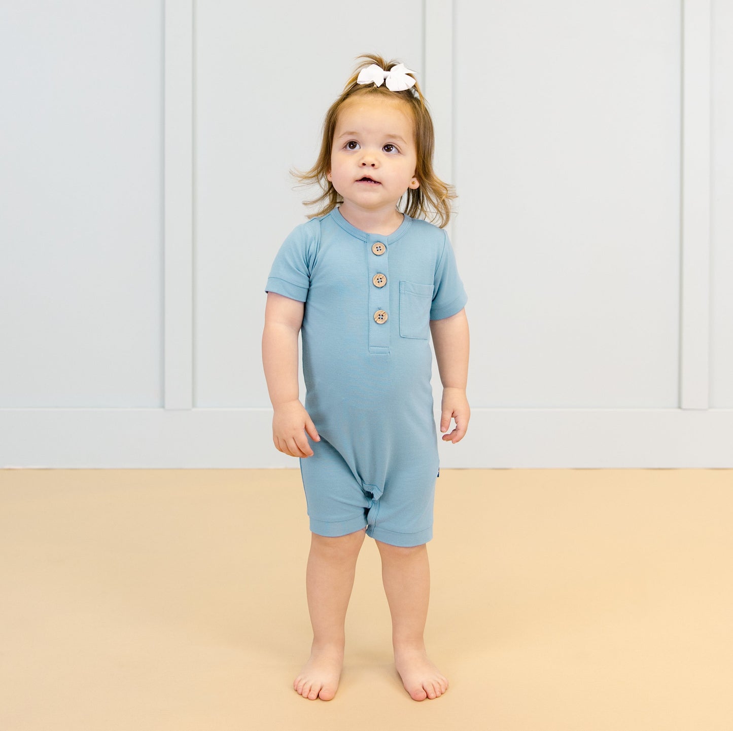 Short Romper in Sky