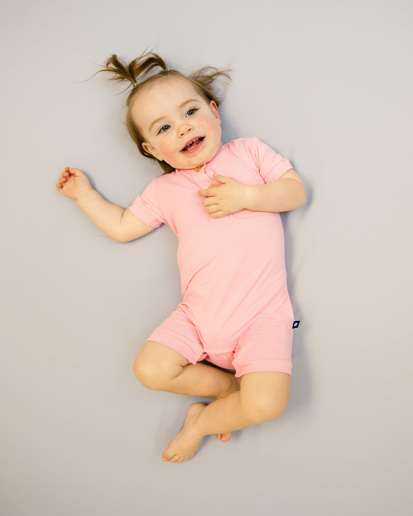 Short Romper in Candy Pink