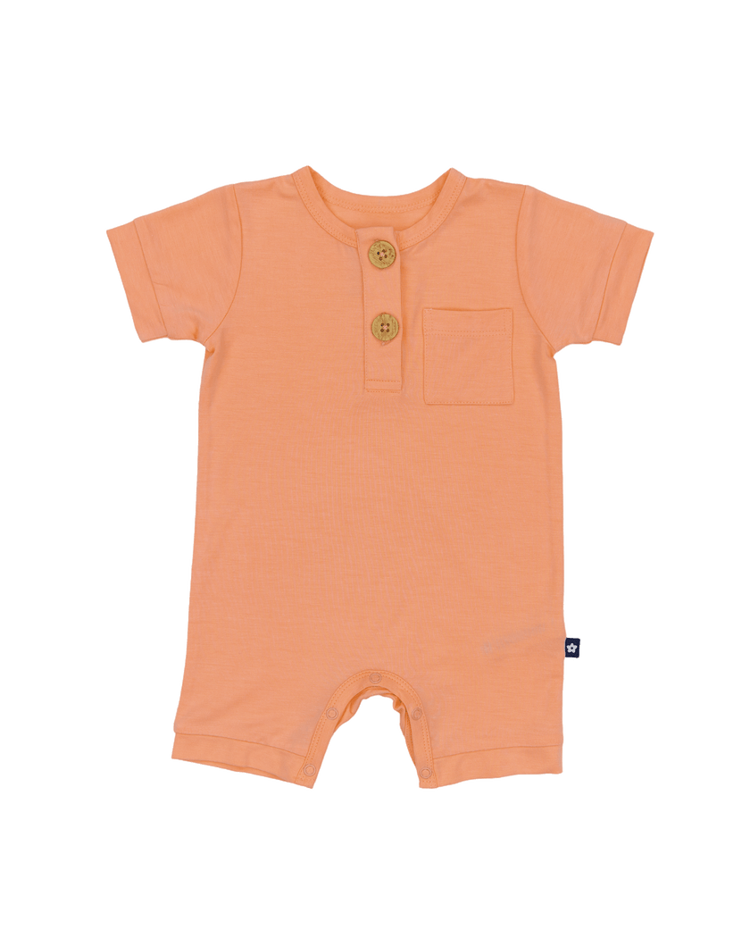 Short Romper in Peach