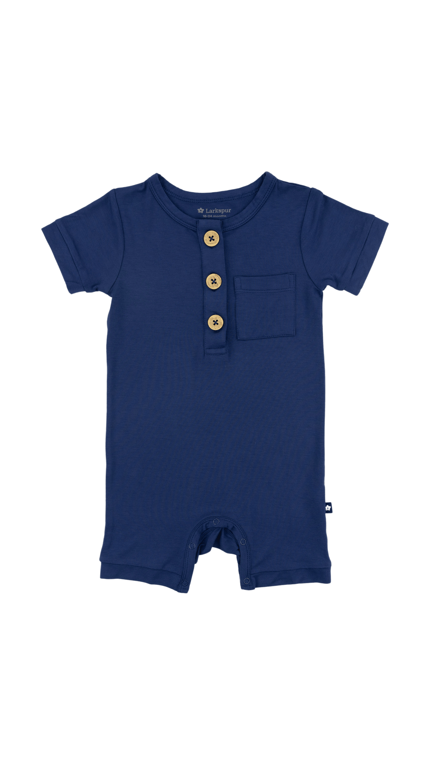 Short Romper in Larkspur