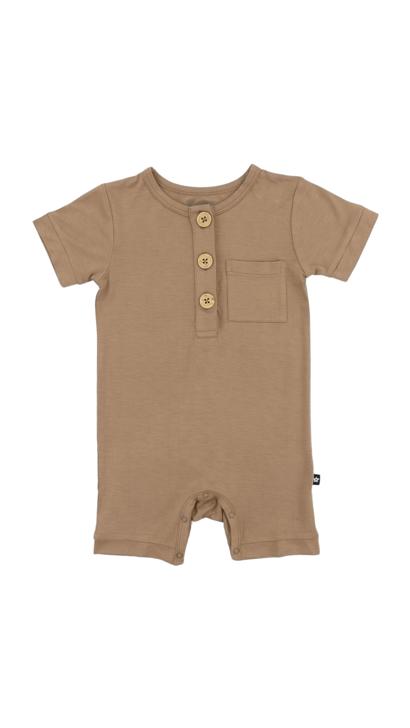 Short Romper in Mocha