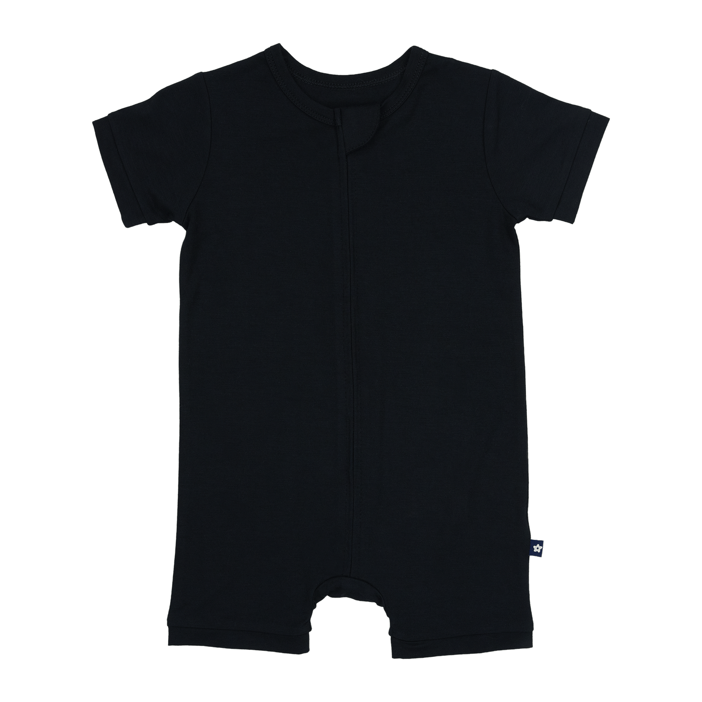 Short Zip Romper in Midnight
