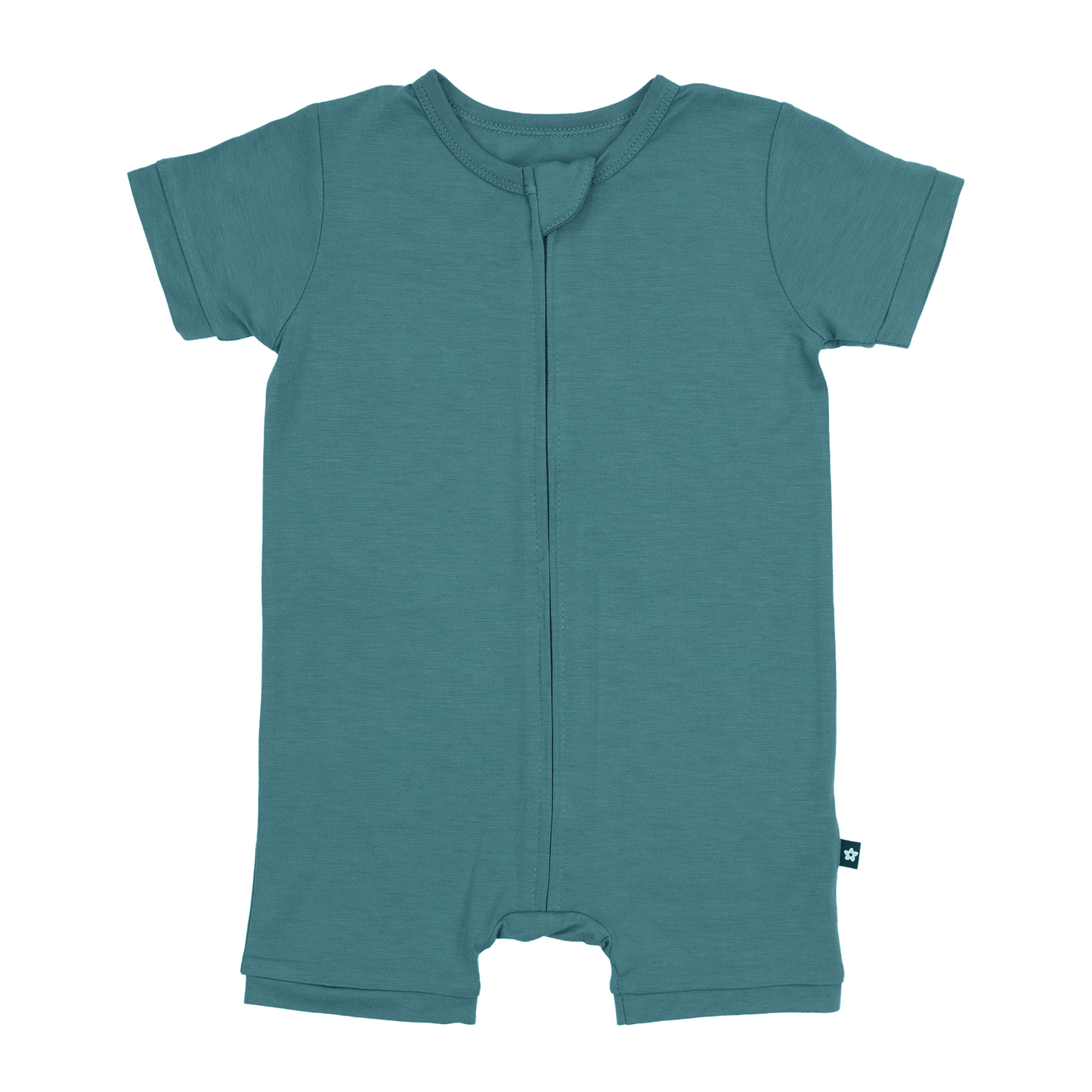 Short Zip Romper in Pine