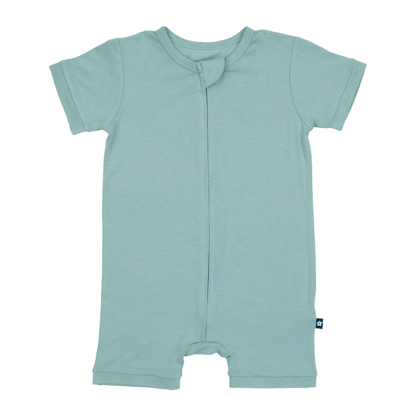 Short Zip Romper in Pistachio