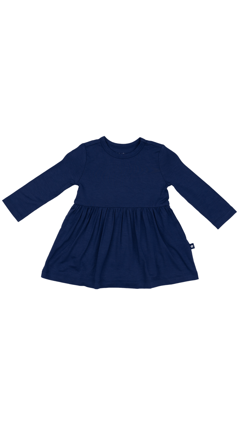 Long Sleeve Twirl Dress in Larkspur