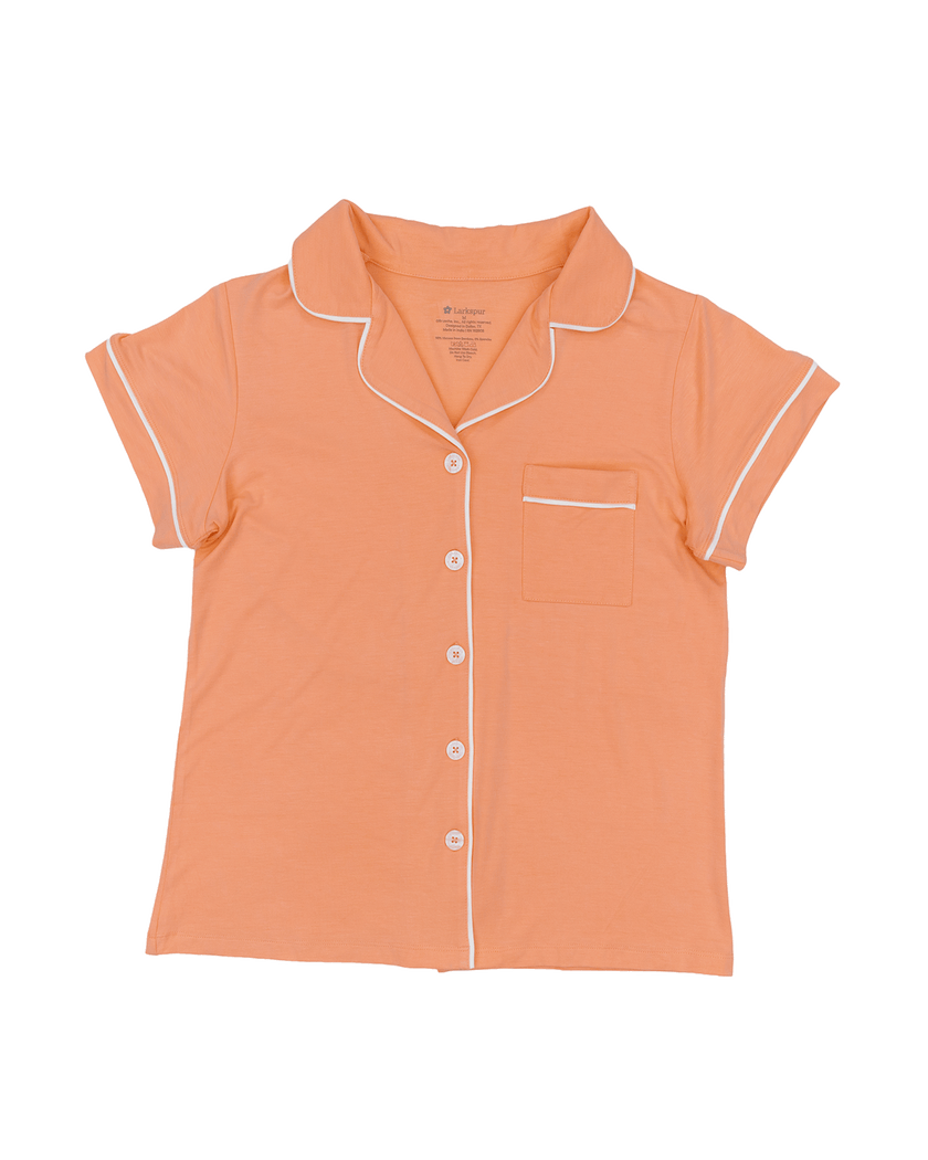 Women's Short Pajama Set in Peach