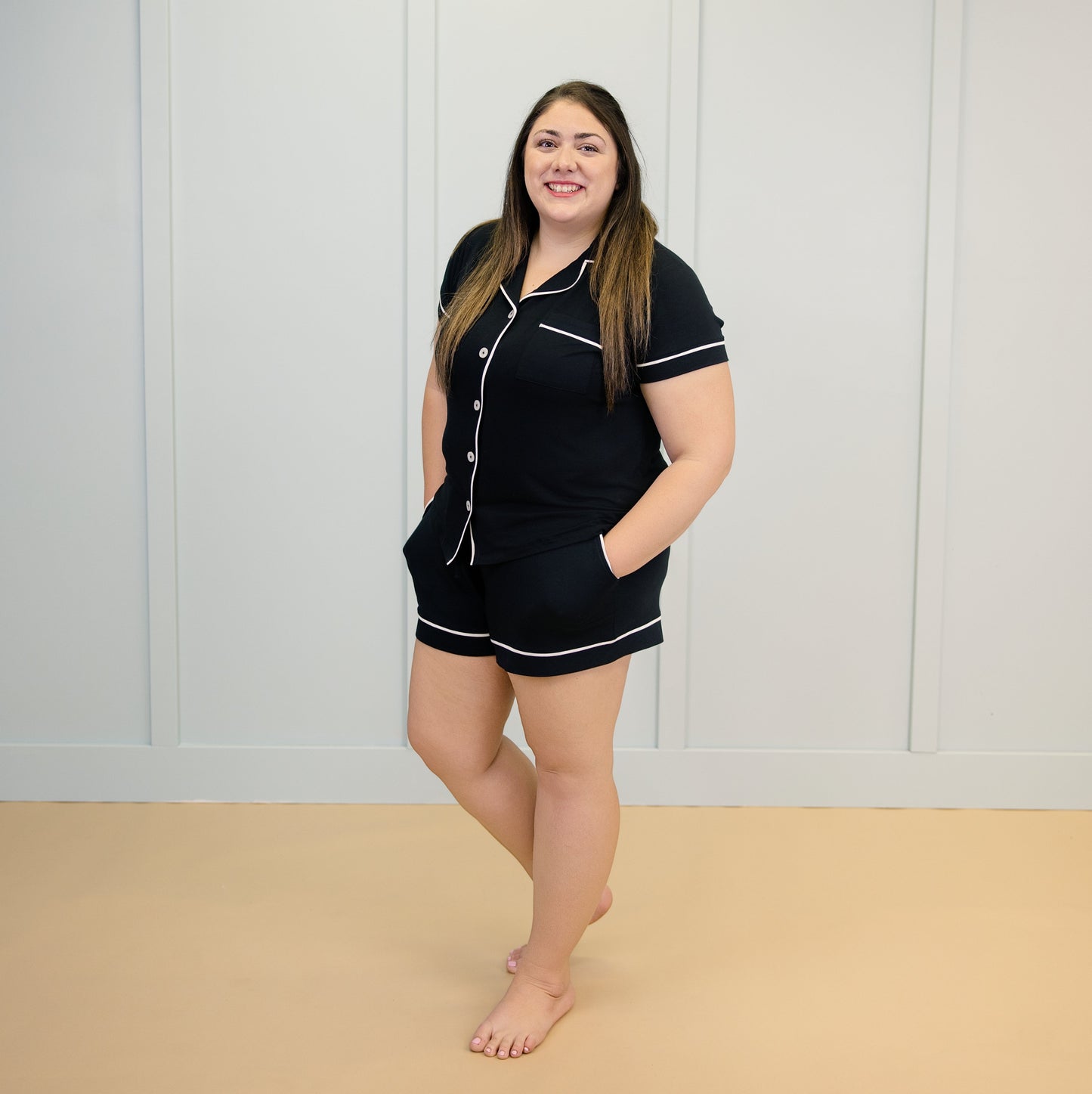 Women's Short Pajama Set in Midnight