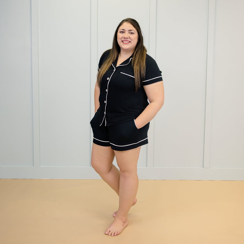 Women's Short Pajama Set in Midnight