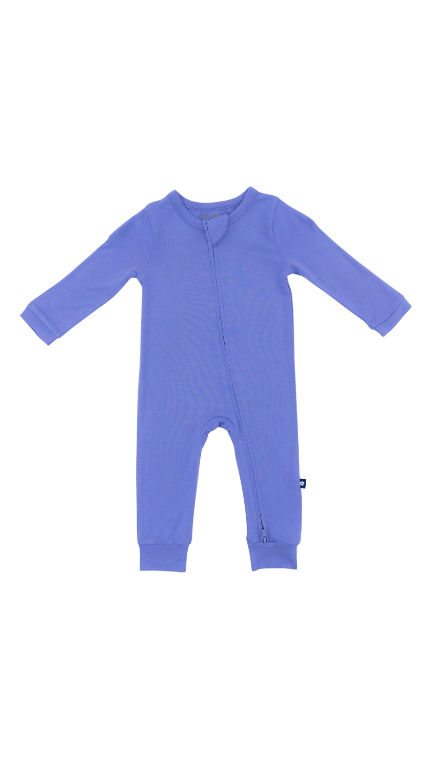 Zip Romper in Periwinkle