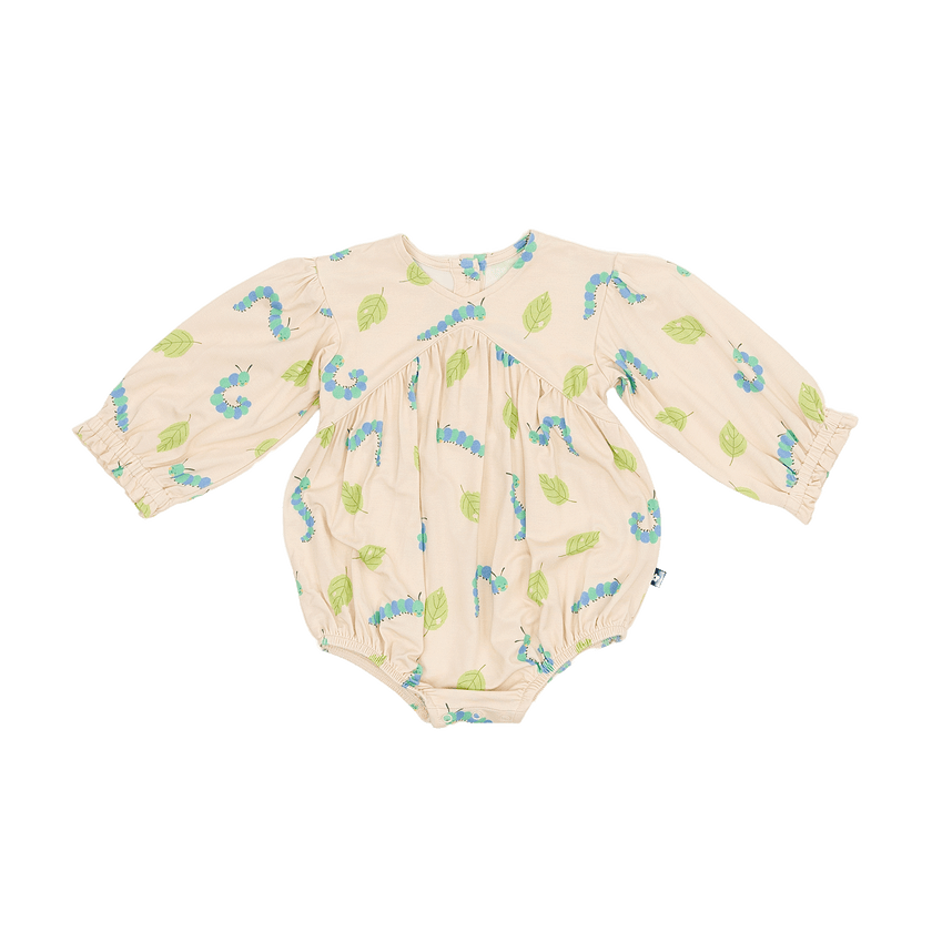 Bubble Romper in Caterpillar Crew