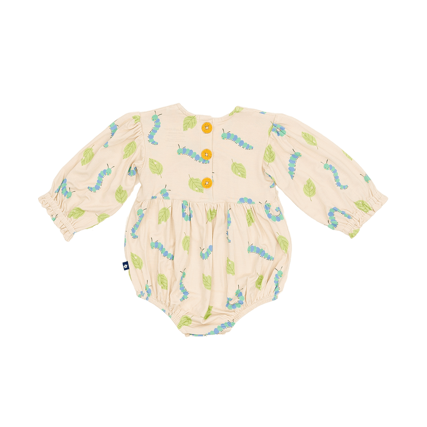 Bubble Romper in Caterpillar Crew