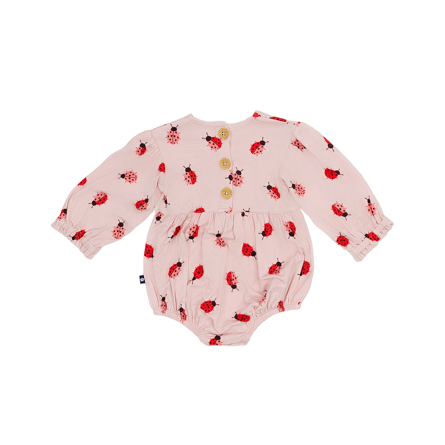 Bubble Romper in Ladybug Lane