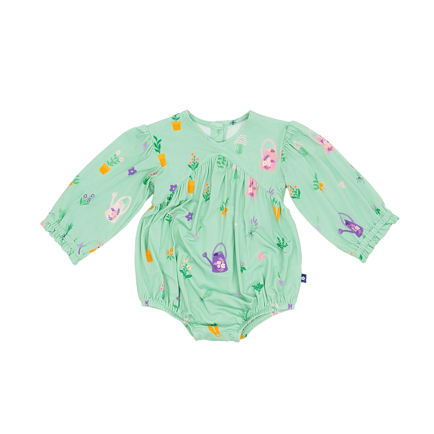 Bubble Romper in Bloom and Trowel