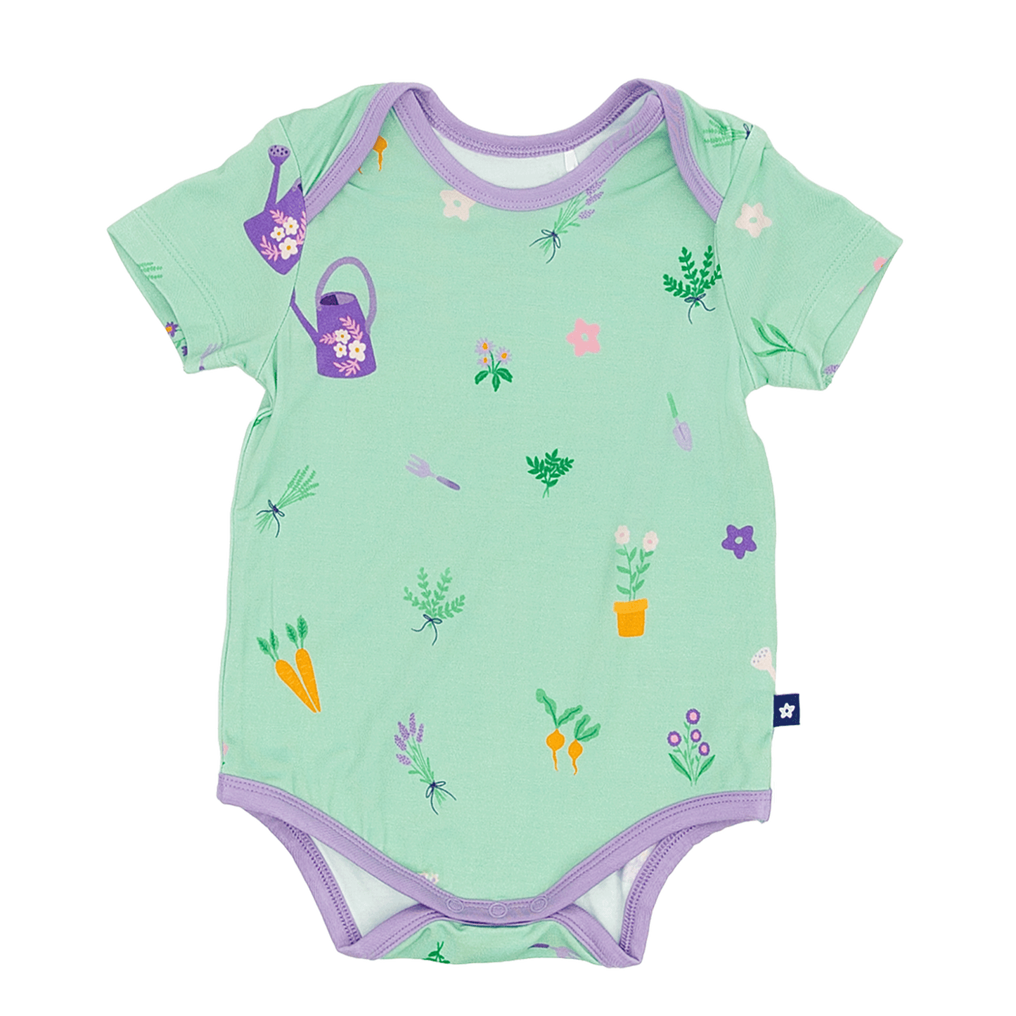 Short Sleeve Bodysuit in Bloom and Trowel