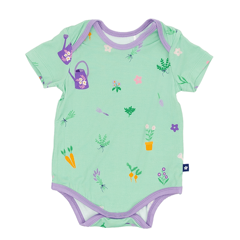 Short Sleeve Bodysuit in Bloom and Trowel