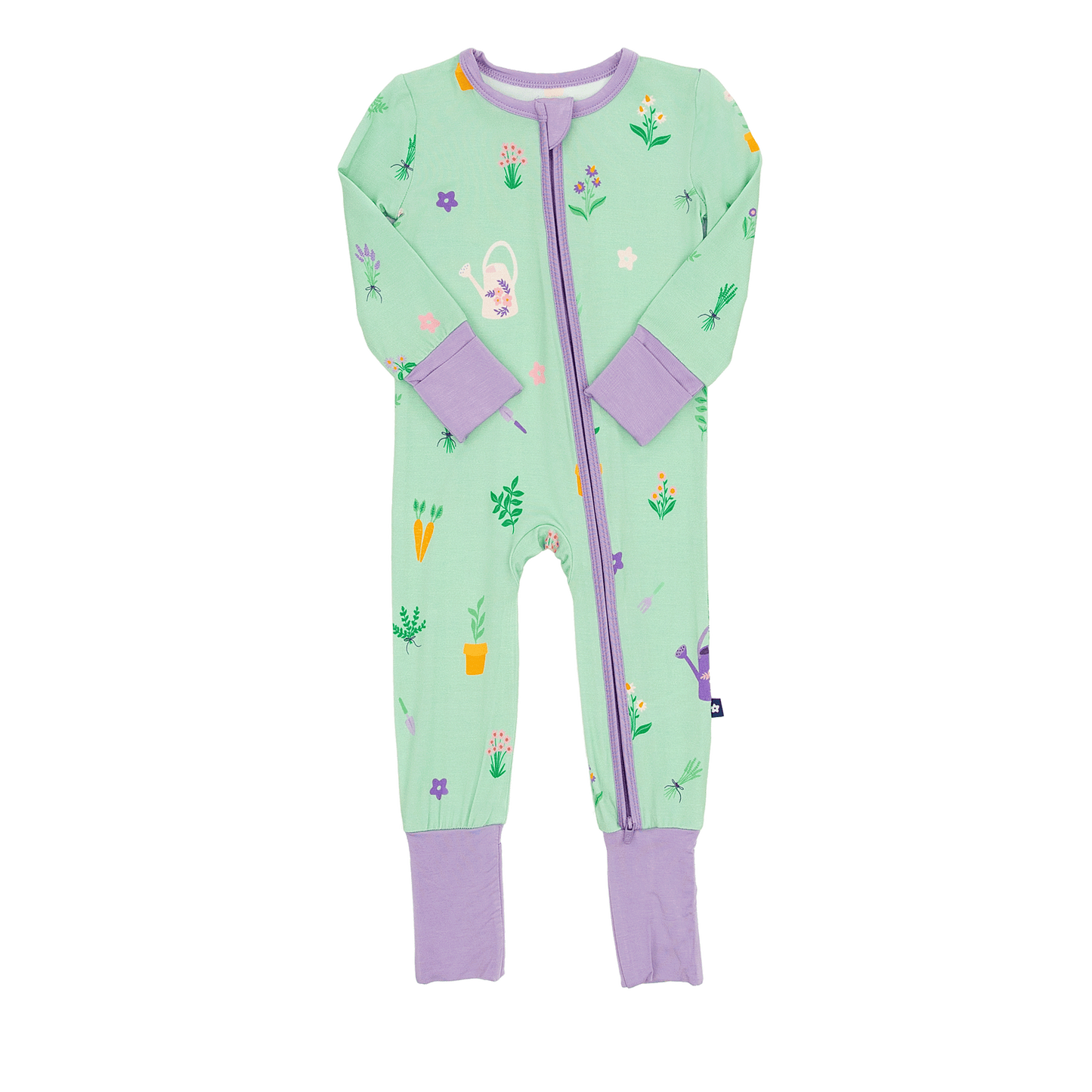 Convertible Footed Romper in Bloom and Trowel