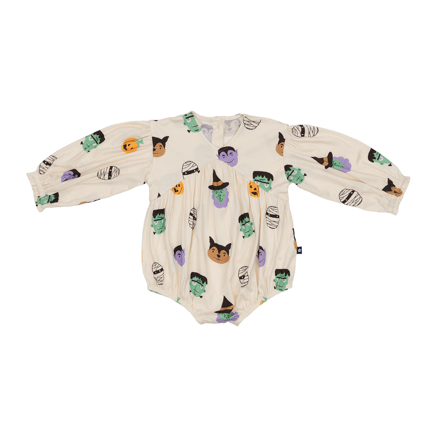 Bubble Romper in Boo Crew