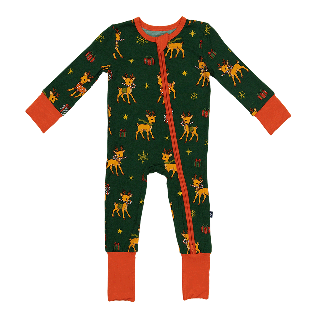 Convertible Footed Romper in Oh Dear!