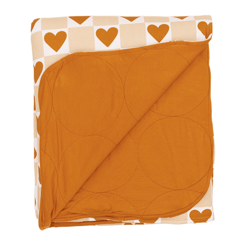 Cozy Blanket in Heart of Gold