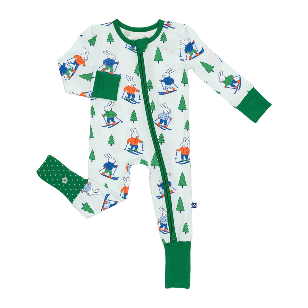 Larkspur Baby | Romper Pajamas | Convertible Footed Romper in Bunny ...