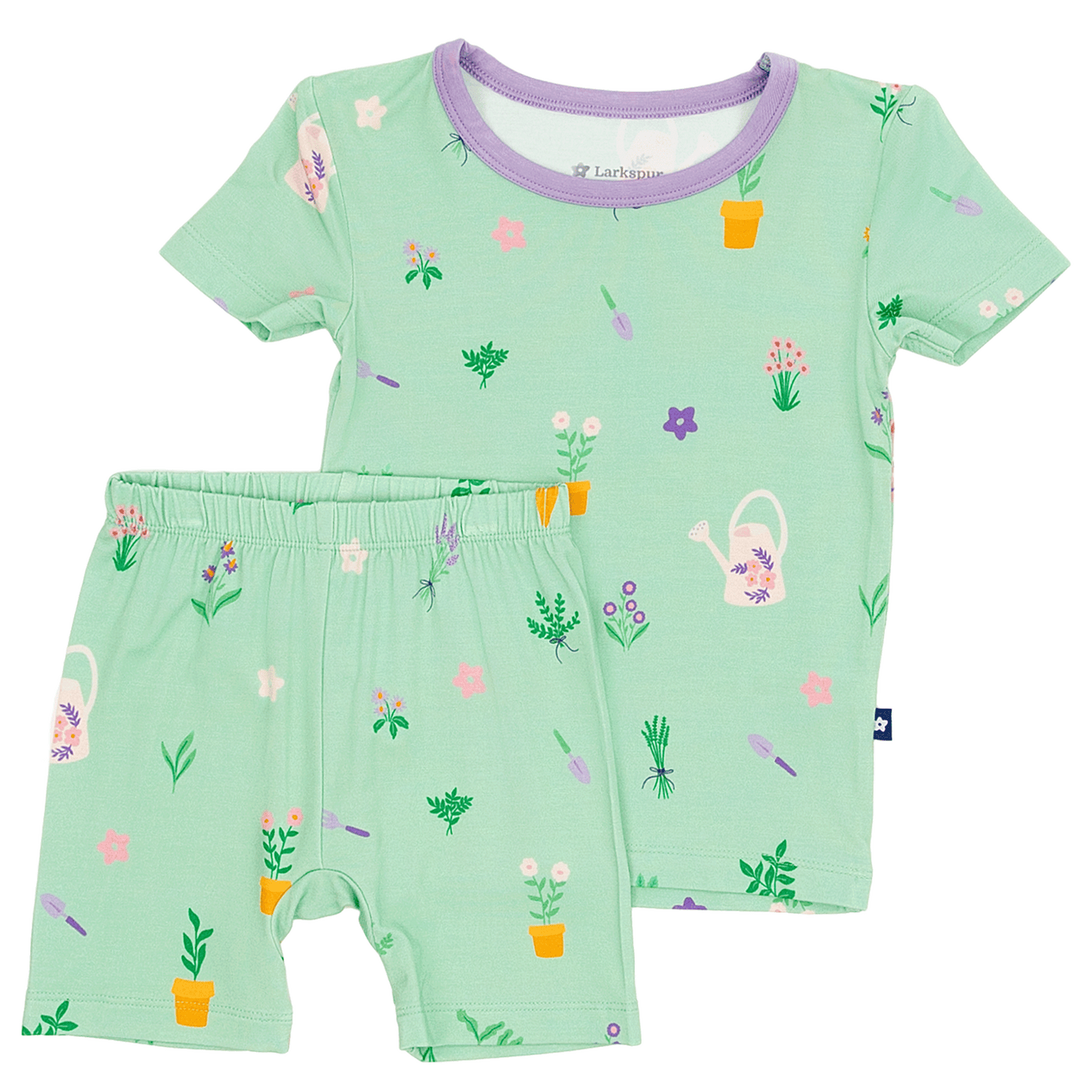 Short PJ Set in Bloom and Trowel