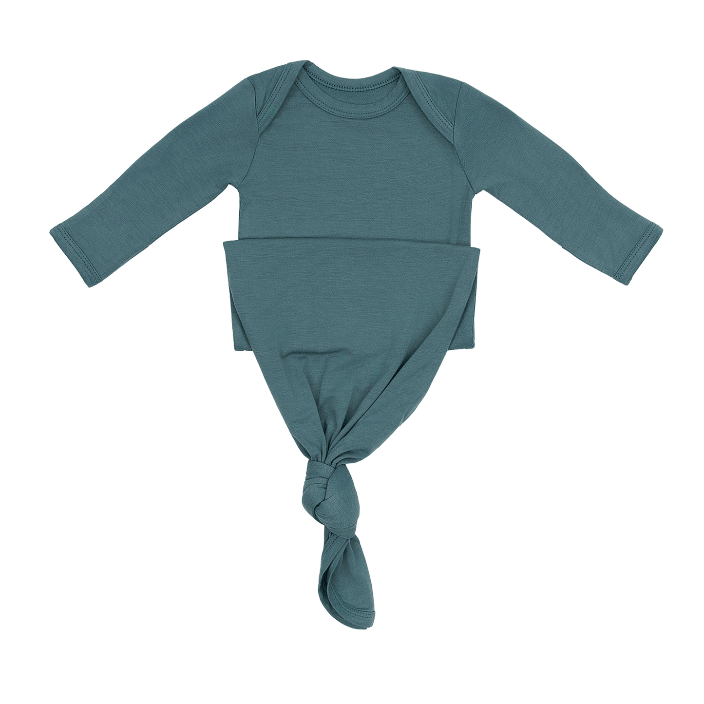 Newborn Baby Knot Gown in Pine