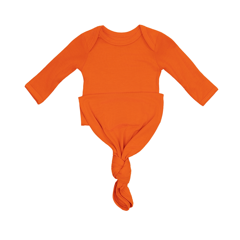 Newborn Baby Knot Gown in Rose