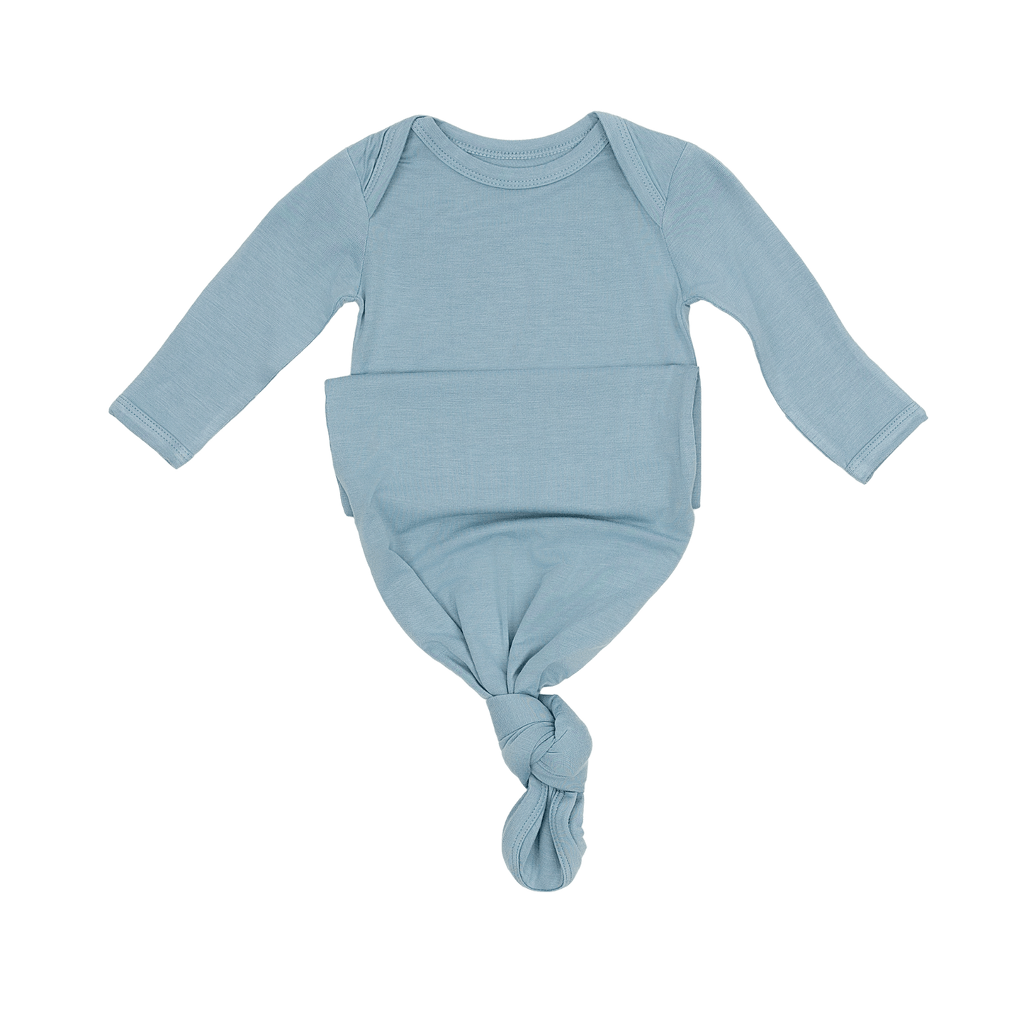 Newborn Baby Knot Gown in Sky