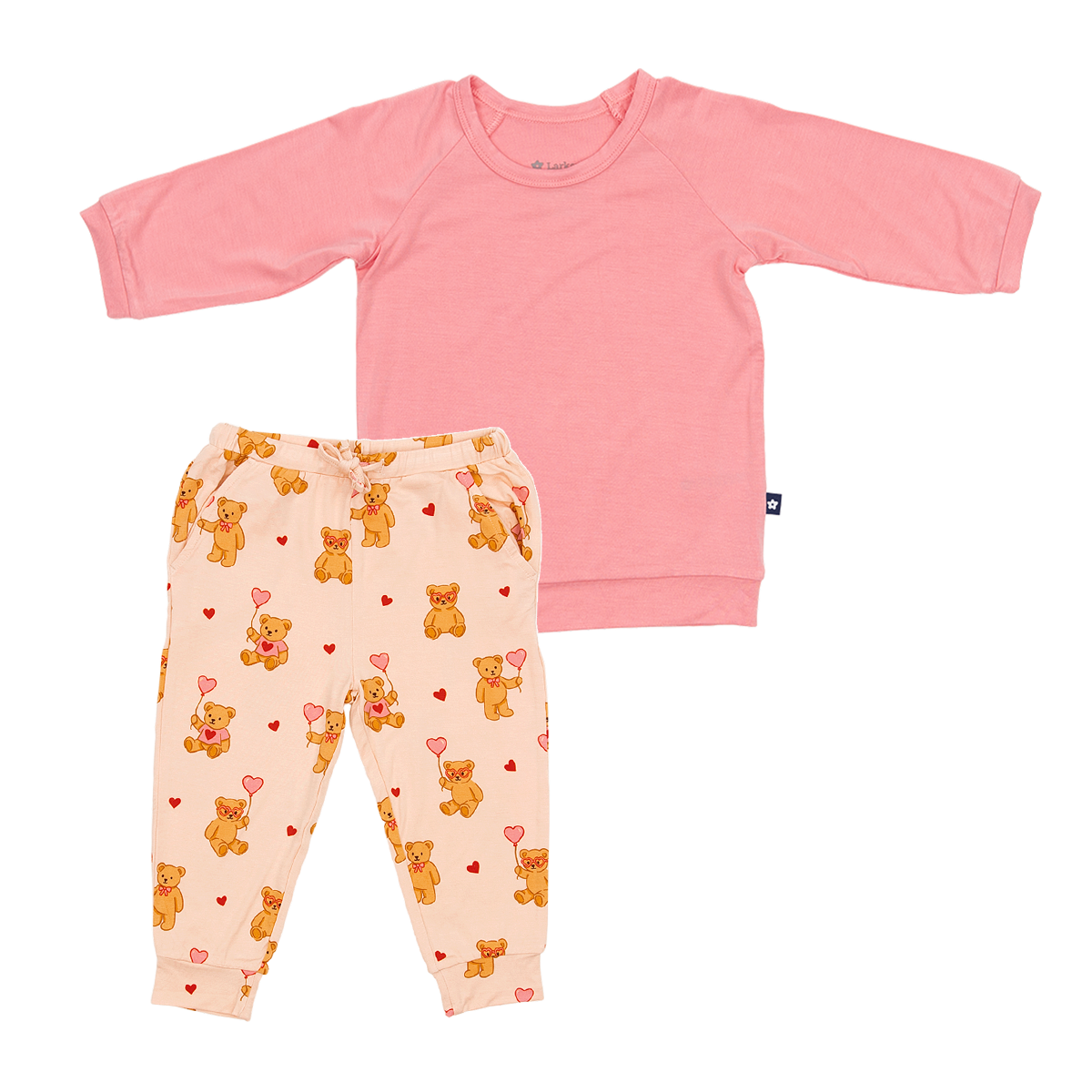 Long Sleeve Jogger Set in Strawbeary